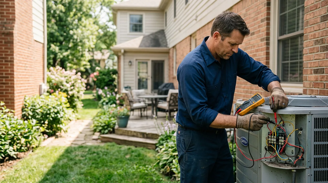 HVAC technician working near Fairview, MI